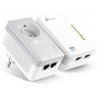 TP-Link CPL WiFi 300 Mbps + CPL 600 Mbps avec Ports Ethernet et prise intégrée, Kit de 2