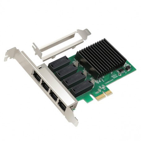 Adaptateur Réseau 4x LAN GIGA RJ45 10/100/1000 PCI Express