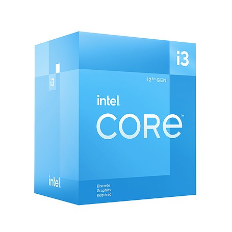 Desktop - Intel i3 12100F 4.3Ghz Max - 4 Cores - 12Mo cache - No Video - Vt-d - NewSocket1700 - 60W